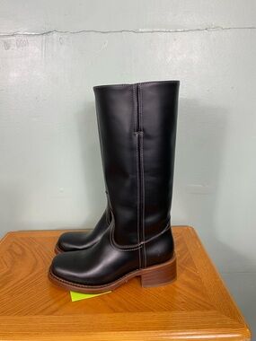 Frye Campus 14L Boots Leather Black Size 7.5 Sku7